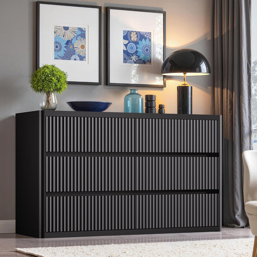 Black drawers double - black,